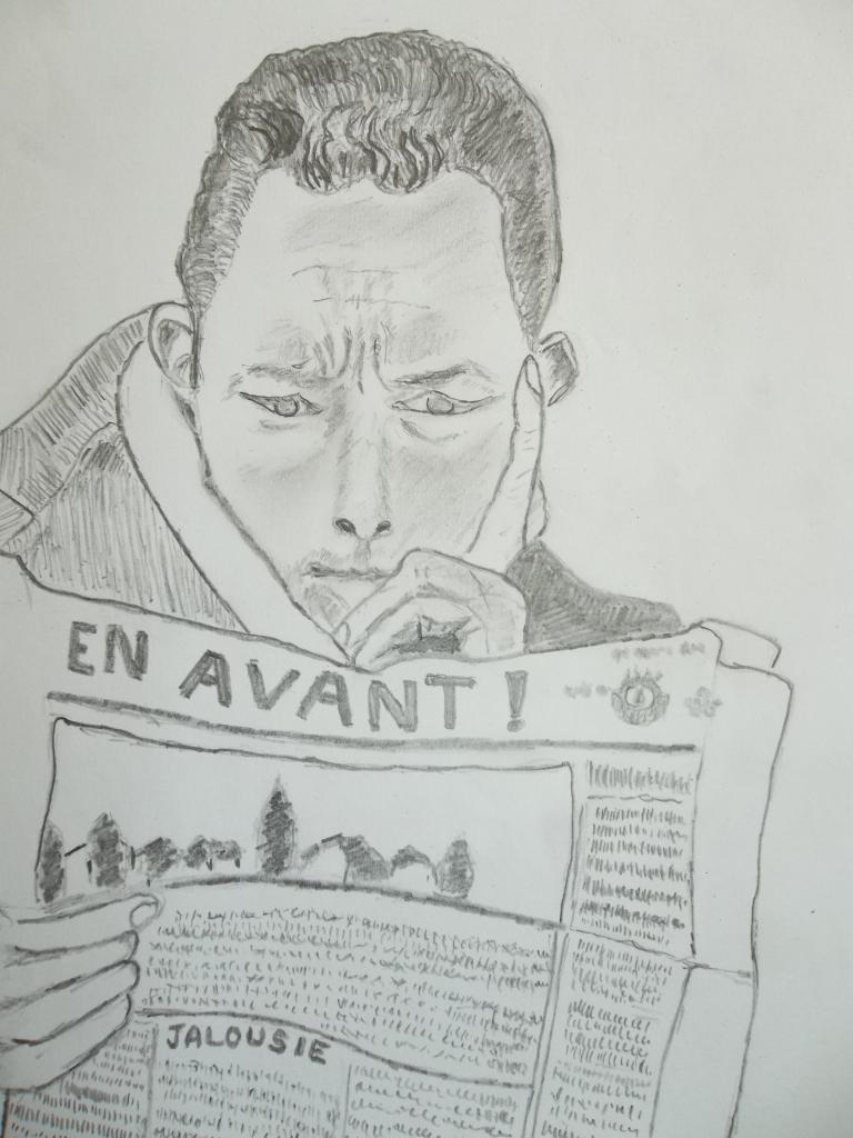 Albert Camus (dessin) Illustration du poème 