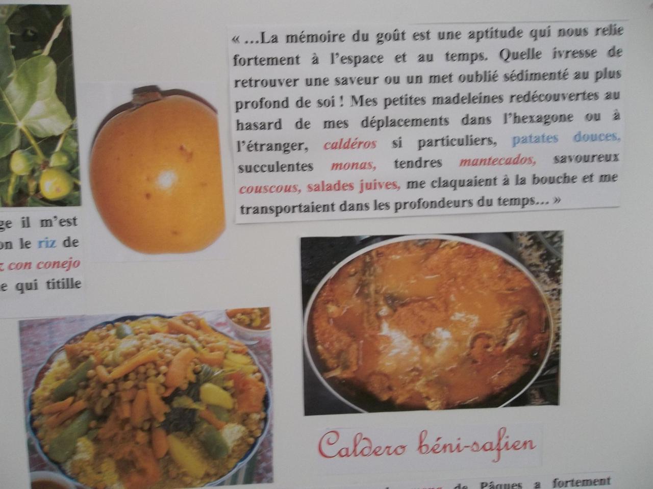 Nourriture en Algérie évoquée dans