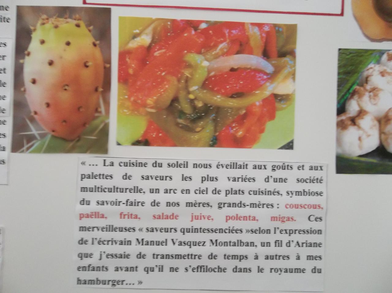 La nourriture en Algérie, évoquée dans 