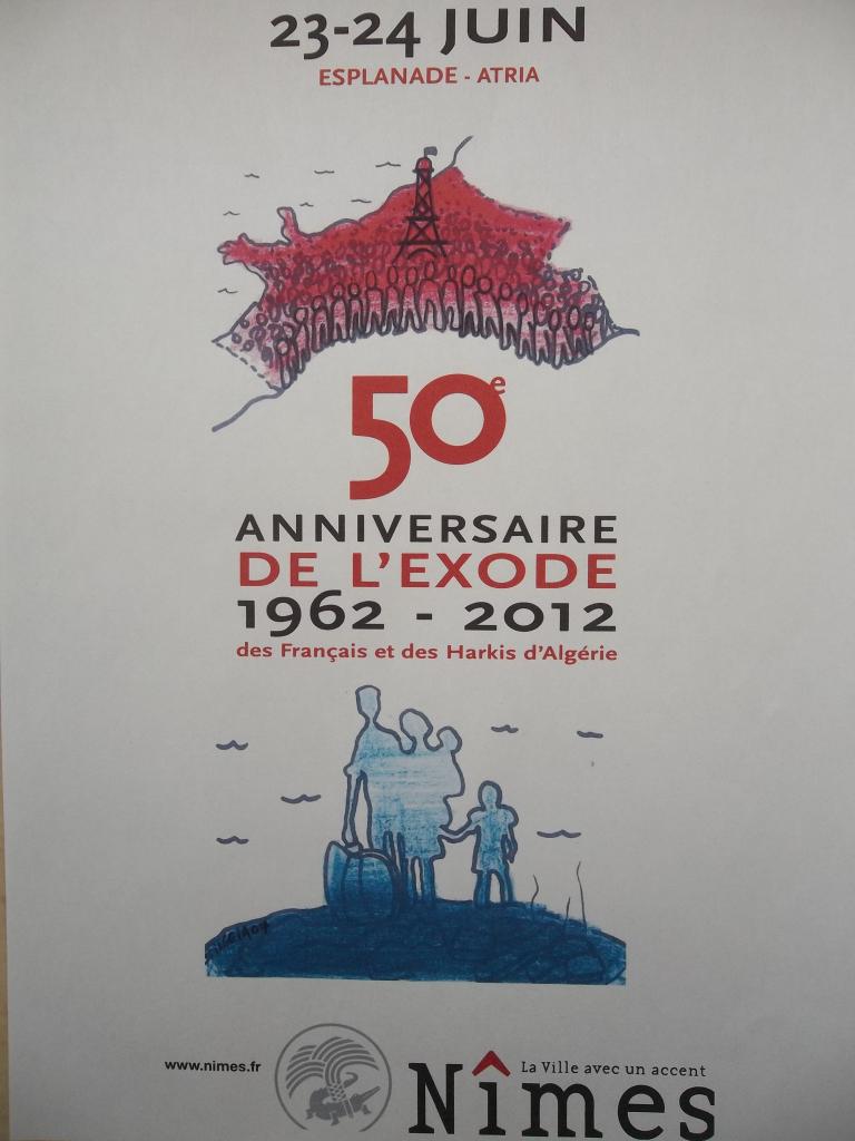Affiche du cinquantenaire de l'exode des Rapatriés